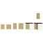 Konyhaszekrény Lara 50gu-36 1f Mdf Cappucino fényes,4