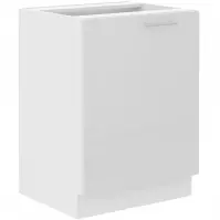 Konyhaszekrény Lara 60d 1f Bb Mdf Fehér fényes