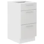 Konyhaszekrény Lara 40d 3s Bb Mdf Fehér fényes