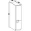 Konyhaszekrény Lara 40dk-210 2f Bb Mdf Fehér fényes,2