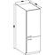 Konyhaszekrény Lara 60dk-210 2f Bb Mdf Fehér fényes,2