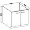 Konyhaszekrény Lara 80zl 2f Bb Mdf szürke fényes,2