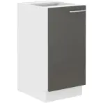 Konyhaszekrény Lara 40d 1f Bb Mdf szürke fényes