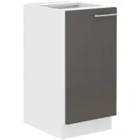 Konyhaszekrény Lara 40d 1f Bb Mdf szürke fényes