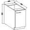 Konyhaszekrény Lara 40d 1f Bb Mdf szürke fényes,2