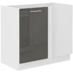 Konyhaszekrény Lara105 Nd 1f Bb Mdf szürke fényes