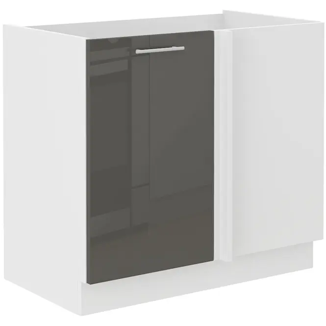 Konyhaszekrény Lara105 Nd 1f Bb Mdf szürke fényes