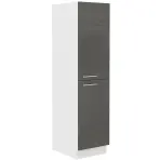 Konyhaszekrény Lara 30dk-162 Cargo 1f Bb Mdf szürke fényes