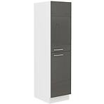 Konyhaszekrény Lara 30dk-162 Cargo 1f Bb Mdf szürke fényes