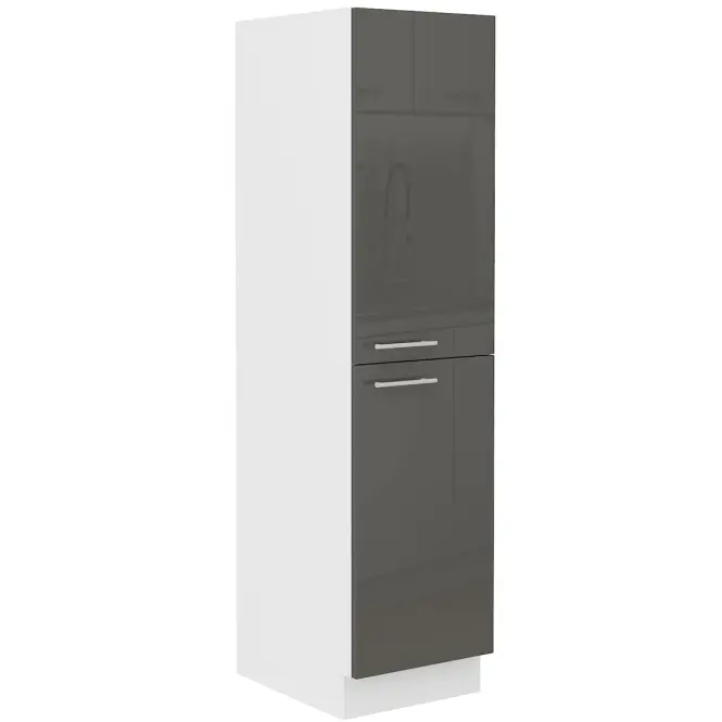 Konyhaszekrény Lara 30dk-162 Cargo 1f Bb Mdf szürke fényes