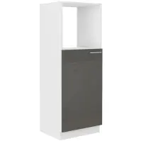 Konyhaszekrény Lara 60dkpl-162 1f Bb Mdf szürke fényes