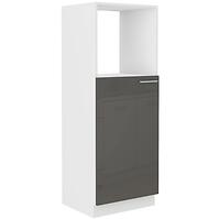 Konyhaszekrény Lara 60dkpl-162 1f Bb Mdf szürke fényes