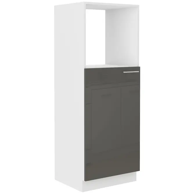Konyhaszekrény Lara 60dkpl-162 1f Bb Mdf szürke fényes