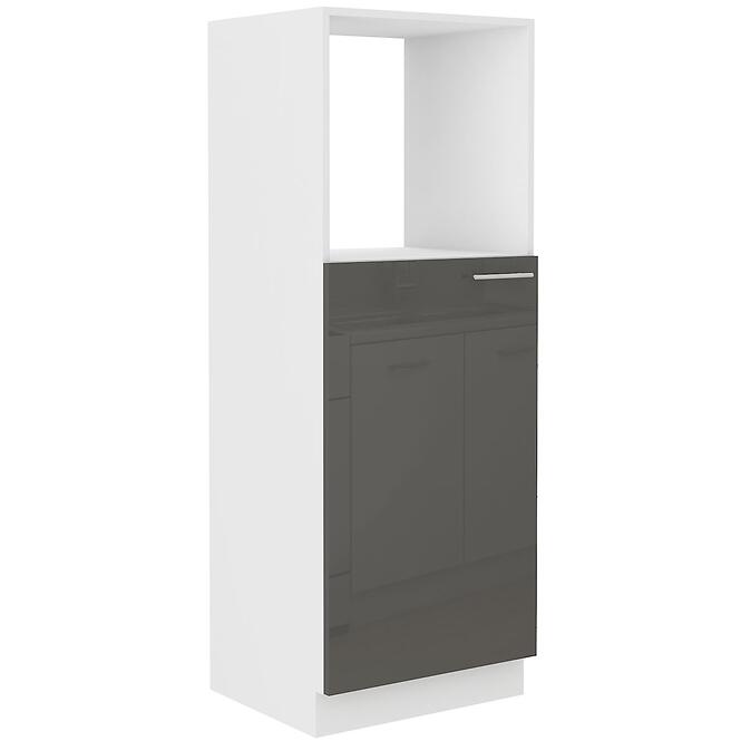 Konyhaszekrény Lara 60dkpl-162 1f Bb Mdf szürke fényes