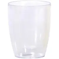 Virágcserép Coubi átlátszó DUOW130P CPNP