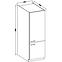 Konyhaszekrény Lara 60dk-210 2f Bb Mdf Szary fényes,2