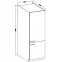 Konyhaszekrény Lara 60dk-210 2f Bb Mdf szürke fényes,2