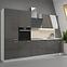 Konyhaszekrény Lara 60dk-210 2f Bb Mdf szürke fényes,8