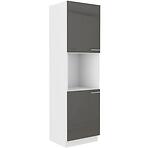 Konyhaszekrény Lara 60dp-210 2f Bb Mdf szürke fényes