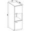 Konyhaszekrény Lara 60dp-210 2f Bb Mdf szürke fényes,2