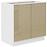 Konyhaszekrény Lara 80zl 2f Bb Mdf Cappucino fényes