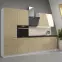 Konyhaszekrény Lara 80zl 2f Bb Mdf Cappucino fényes,5