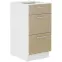 Konyhaszekrény Lara 40d 3s Bb Mdf Cappucino fényes