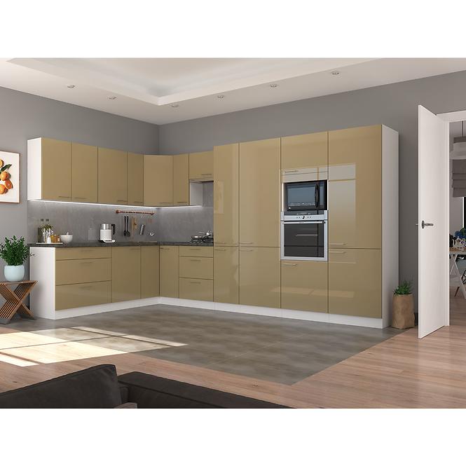 Konyhaszekrény Lara 60d Gaz Bb Mdf Cappucino fényes