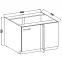 Konyhaszekrény Lara105 Nd 1f Bb Mdf Cappucino fényes,2