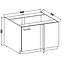 Konyhaszekrény Lara105 Nd 1f Bb Mdf Cappucino fényes,2