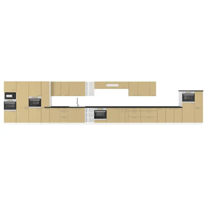 Konyhaszekrény Lara 60d 3s Bb Mdf Cappucino fényes,3