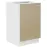 Konyhaszekrény Lara 50zl 1f Bb Mdf Cappucino fényes