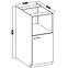 Konyhaszekrény Lara 60dkpl-162 1f Bb Mdf Cappucino fényes,2