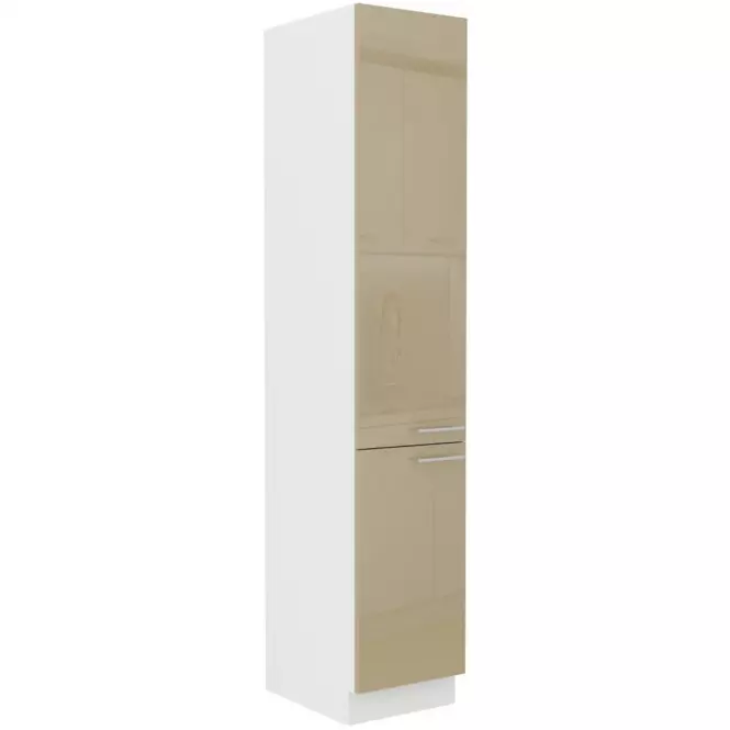 Konyhaszekrény Lara 40dk-210 2f Bb Mdf Cappucino fényes