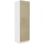 Konyhaszekrény Lara 60dk-210 2f Bb Mdf Cappucino fényes