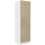 Konyhaszekrény Lara 60dk-210 2f Bb Mdf Cappucino fényes