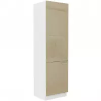Konyhaszekrény Lara 60dk-210 2f Bb Mdf Cappucino fényes