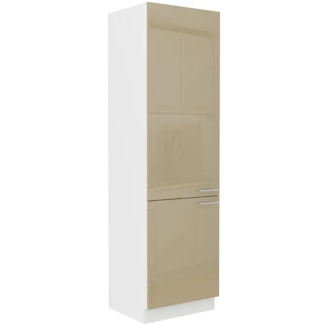 Konyhaszekrény Lara 60dk-210 2f Bb Mdf Cappucino fényes