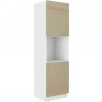 Konyhaszekrény Lara 60dp-210 2f Bb Mdf Cappucino fényes