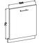 Konyhaszekrény Lara Front Zm.713x596 Mdf Fehér fényes,2