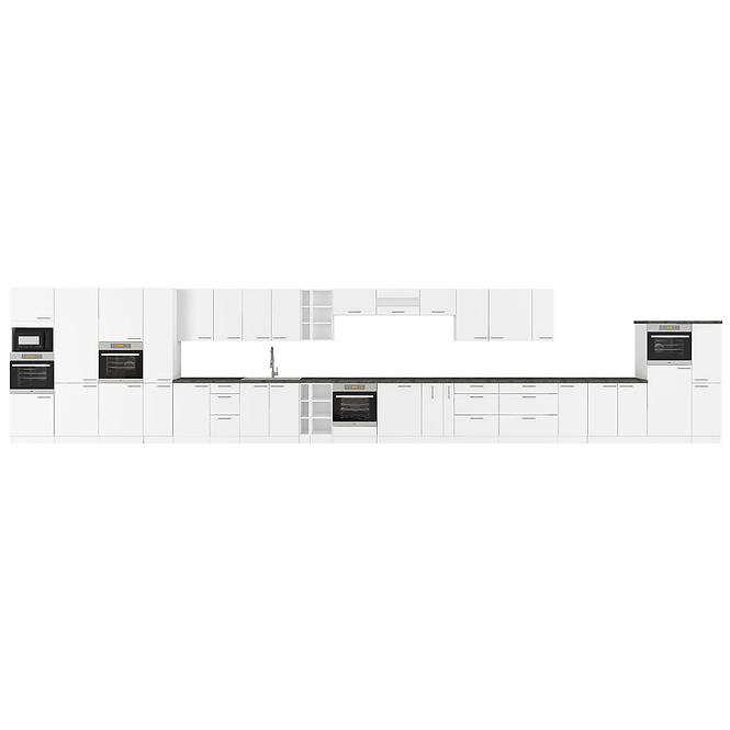 Konyhaszekrény Lara Front Zm.713x596 Mdf Fehér fényes