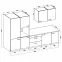 Konyhabútor Lara 310 Mdf szürke fényes,2