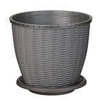 Rattan virágcserép 2,75 L Szürke