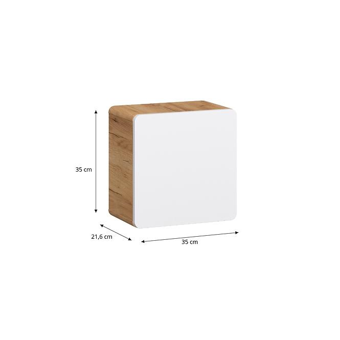 Függőszekrény Bronx 35 cube tölgy craft/fehér,2