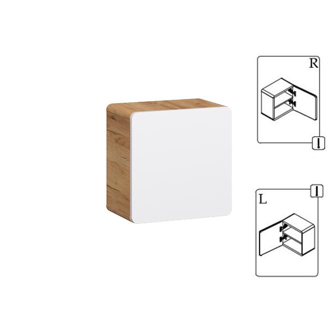 Függőszekrény Bronx 35 cube tölgy craft/fehér,3