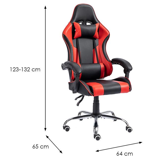 Gaming szék Top-Game fekete/piros