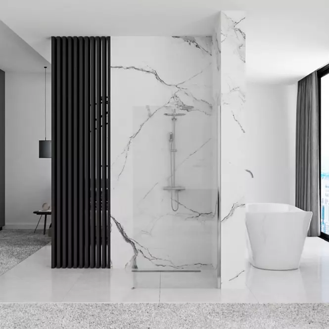 Zuhanyfal Walk-in Aero ˝N˝ Rea K7552 80x195 króm