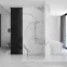 Zuhanyfal Walk-in Aero ˝N˝ Rea K7553 90x195 króm,4