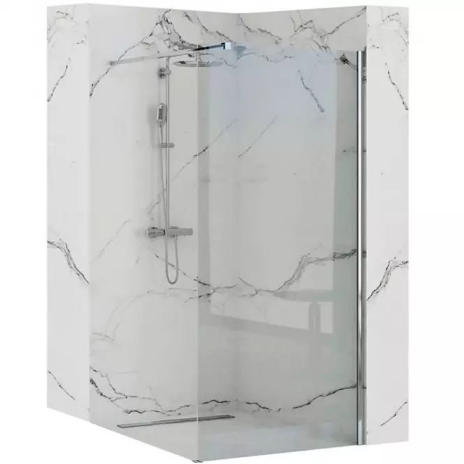 Zuhanyfal Walk-in Aero ˝N˝ Rea K3021 110x195 króm