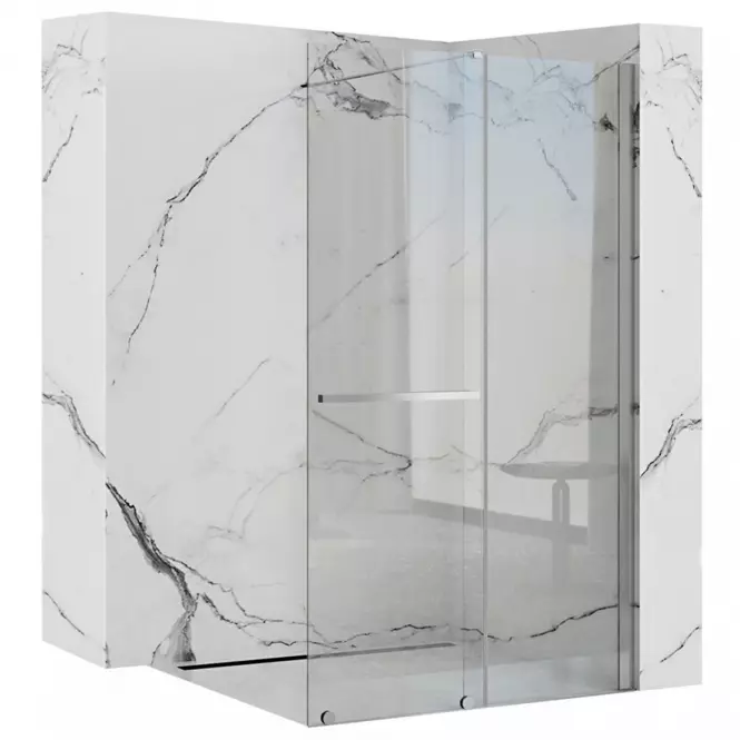 Zuhanyfal Walk-in Cortis Rea K7210 100x200 króm,2